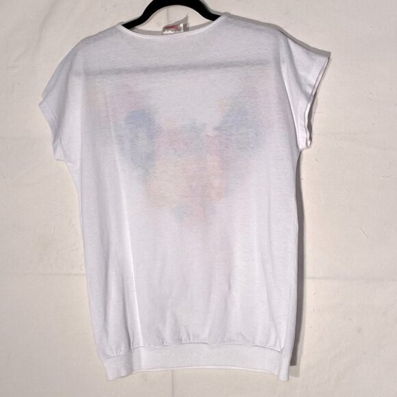 Vintage T Shirt With Flower Graphic L - Picture 2 of 10